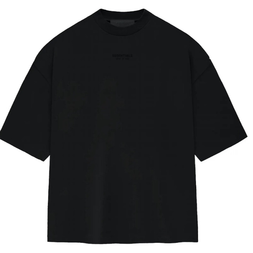 Fear Of God Essentials Jet Black T-shirt Size S